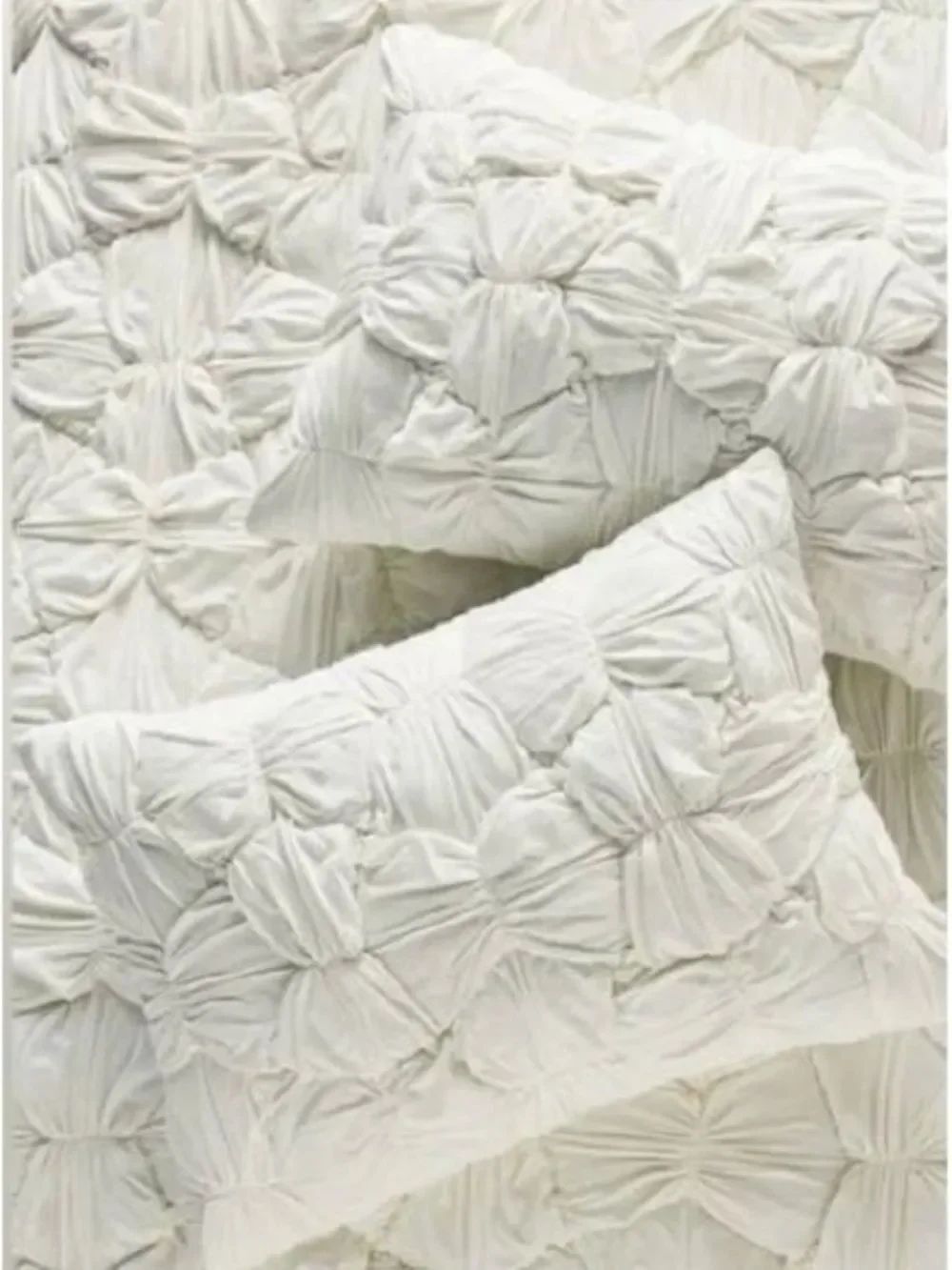 New Amthropologie Constance Cotton Jersey Cloud Shams, Set of 2 King Size